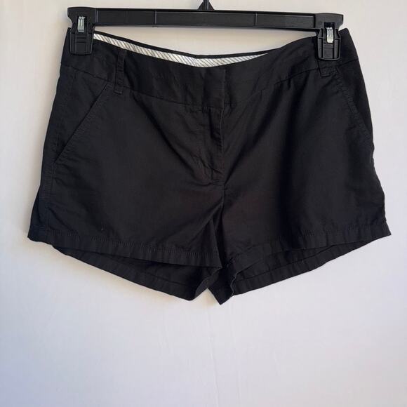 J.Crew Pants - J Crew Chino Broken-in Women Shorts Size 6 Black 100%Cotton Summer Spring Causal